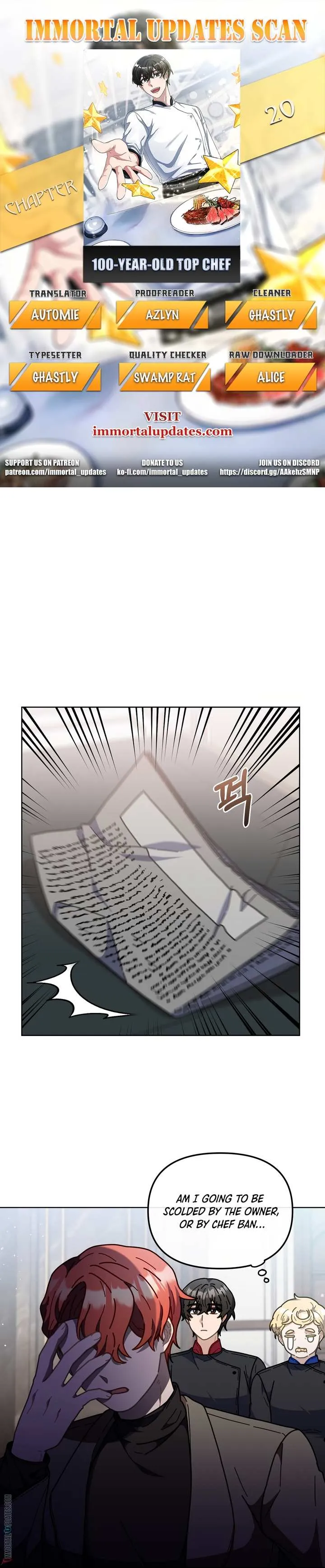 Read 100-Year-Old Top Chef chapter 20 image 1 on Lezhin