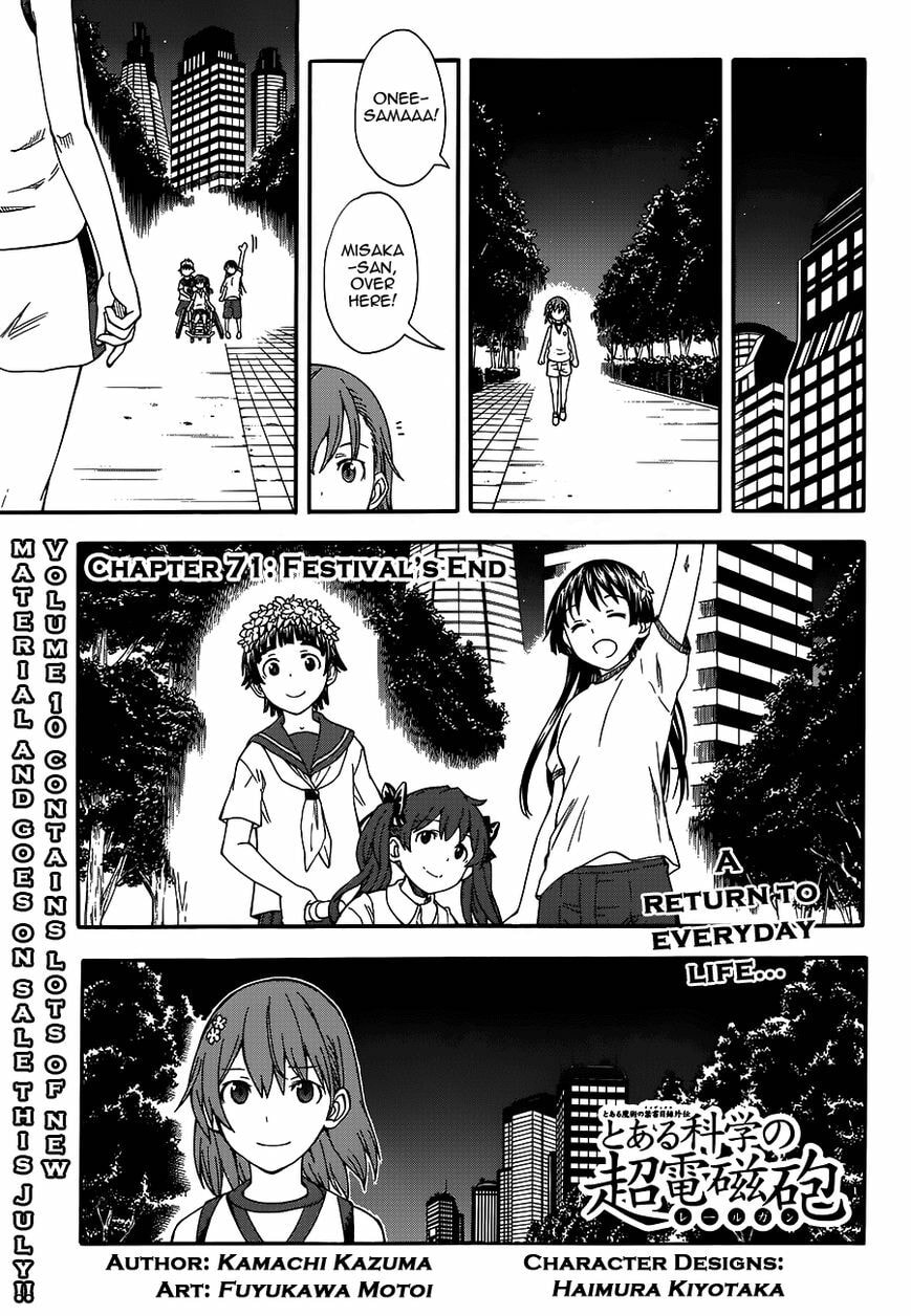 Read A Certain Scientific Railgun chapter 71.5 image 0 on Lezhin