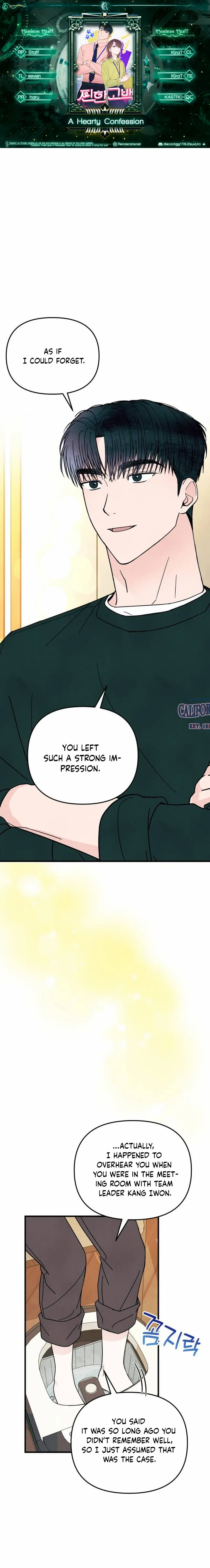 Read A Hearty Confession chapter 14 image 1 on Lezhin