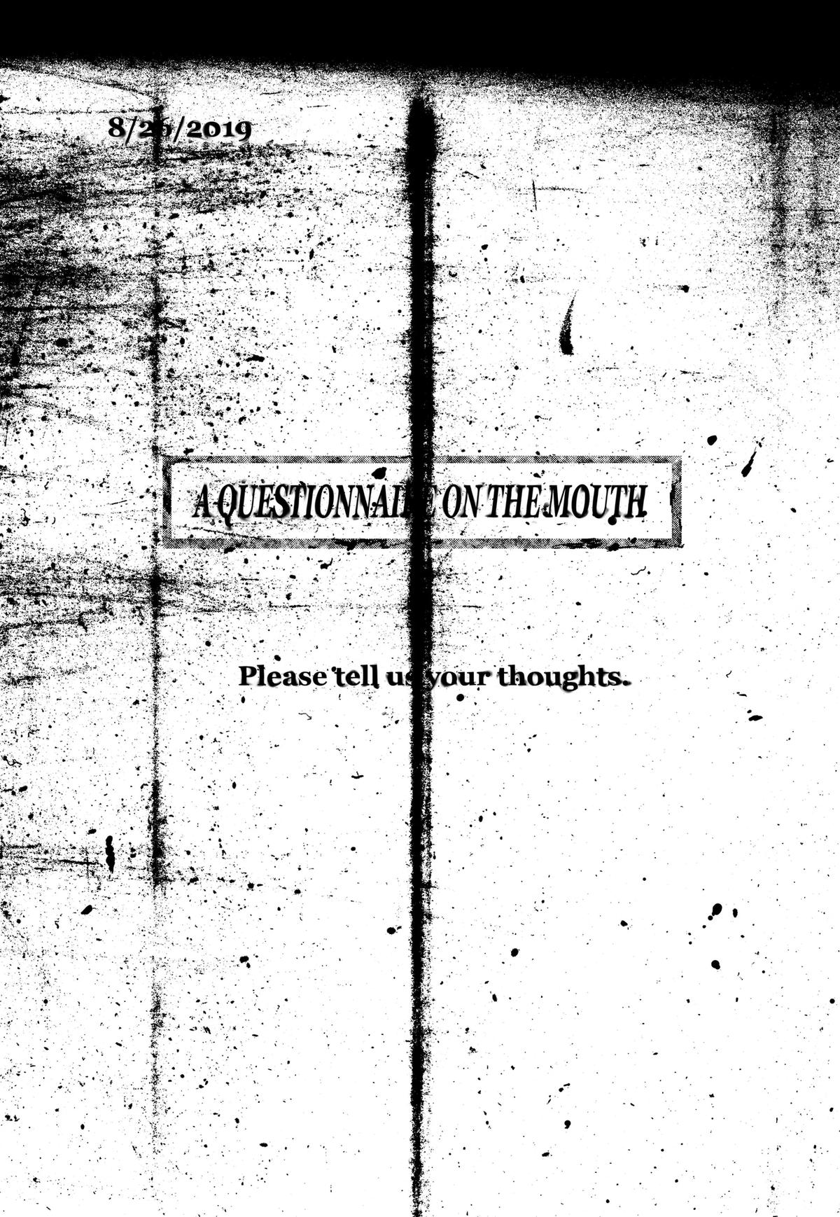 A Questionnaire on the Mouth Chapter 3 page 3 - 