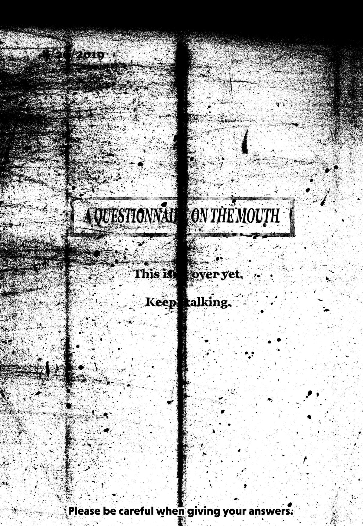 A Questionnaire on the Mouth Chapter 3 page 35 - 