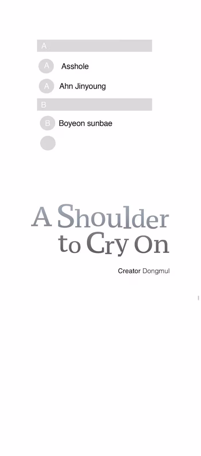 A Shoulder to Cry On Chapter 3 page 6 - 