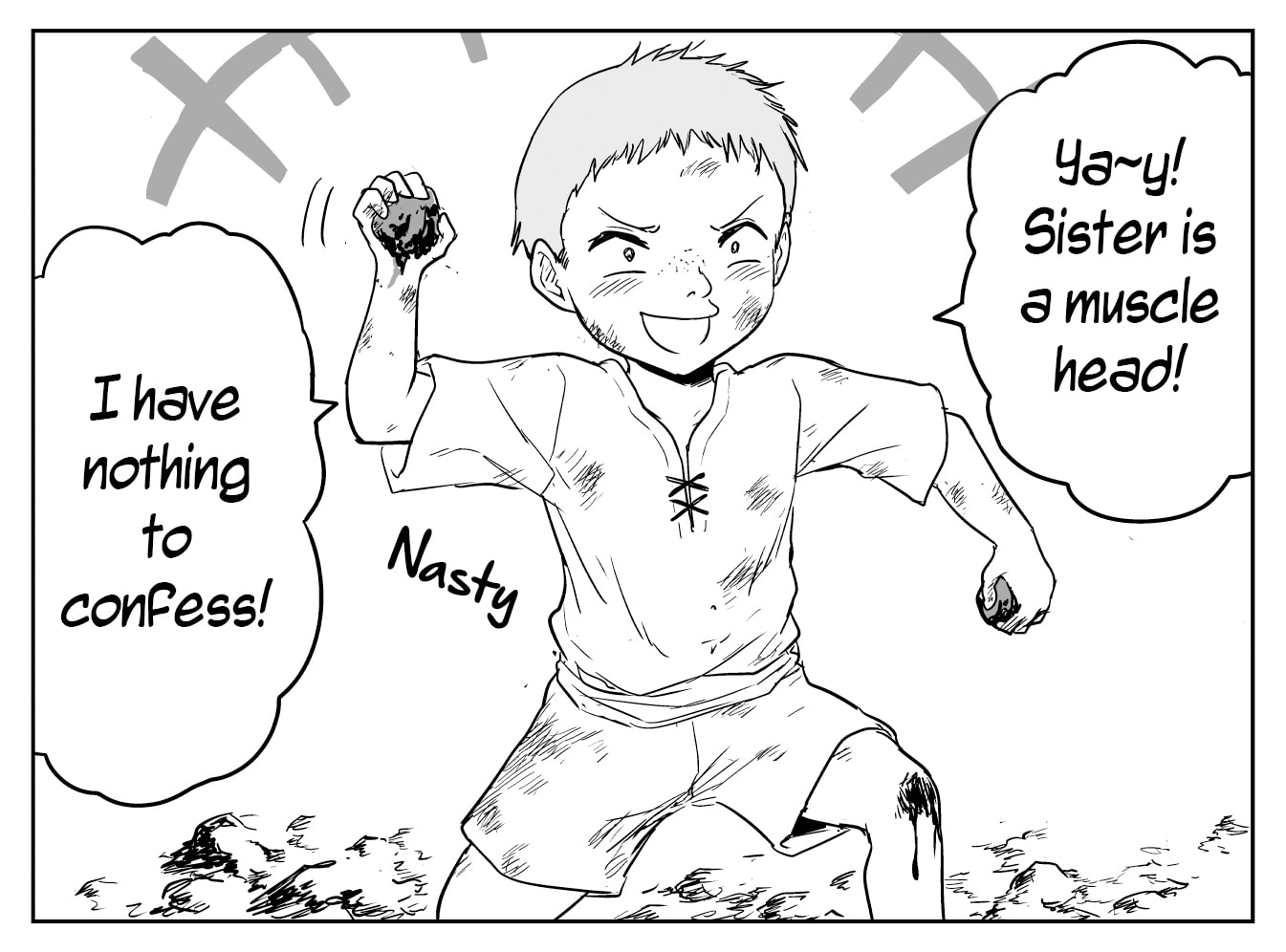 Read A Sister Who Solves Problems With Brute Force chapter 27 image 1 on Lezhin