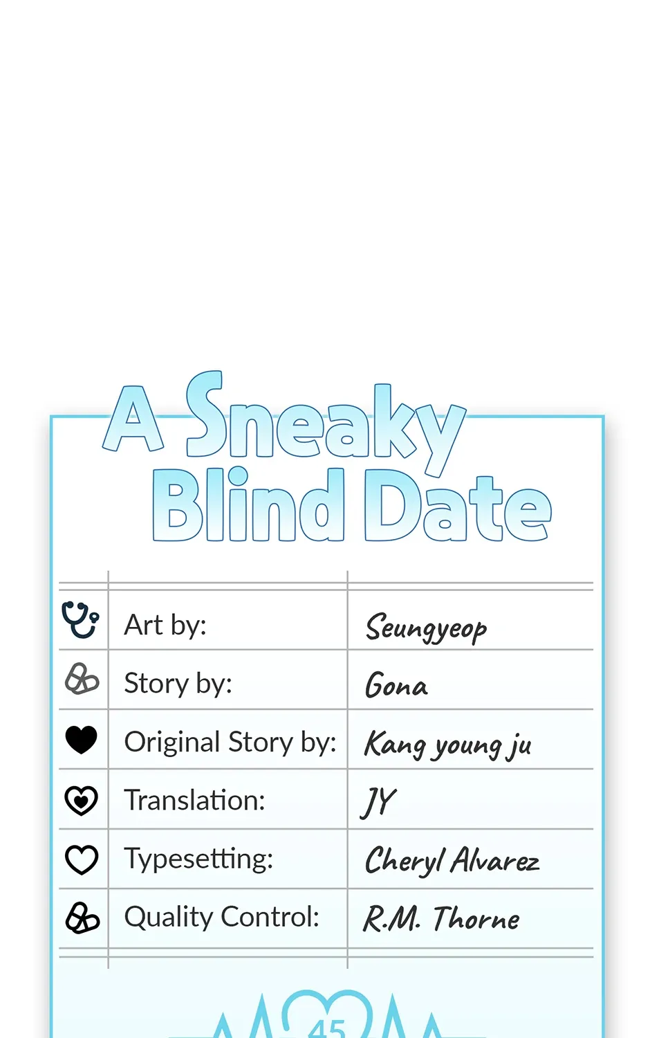 Read A Sneaky Blind Date chapter 45 image 1 on Lezhin