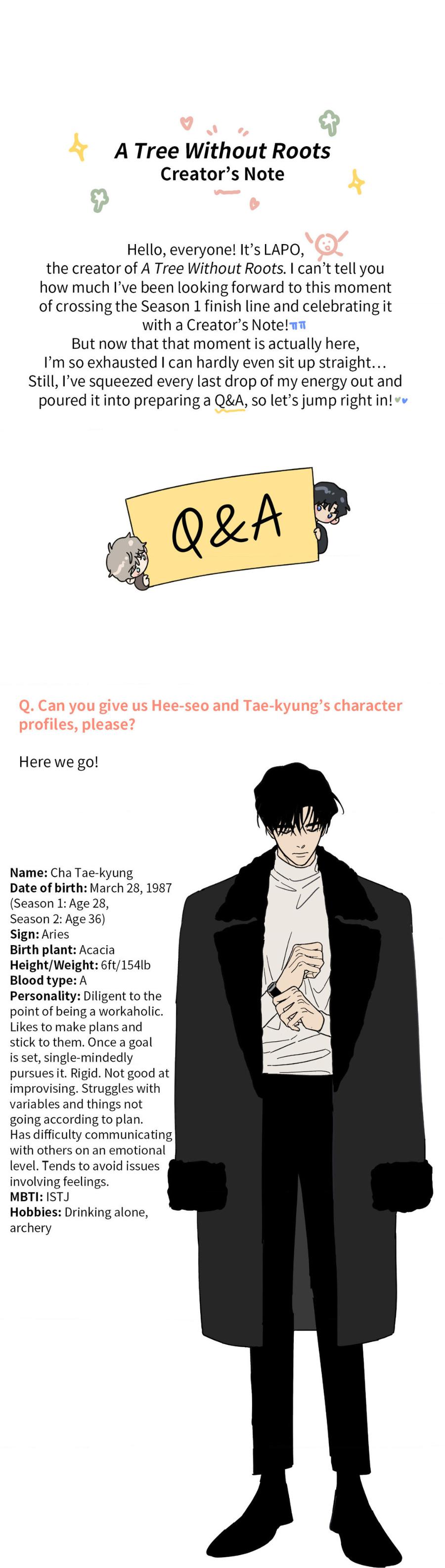 Read A Tree Without Roots chapter 51.1 image 0 on Lezhin