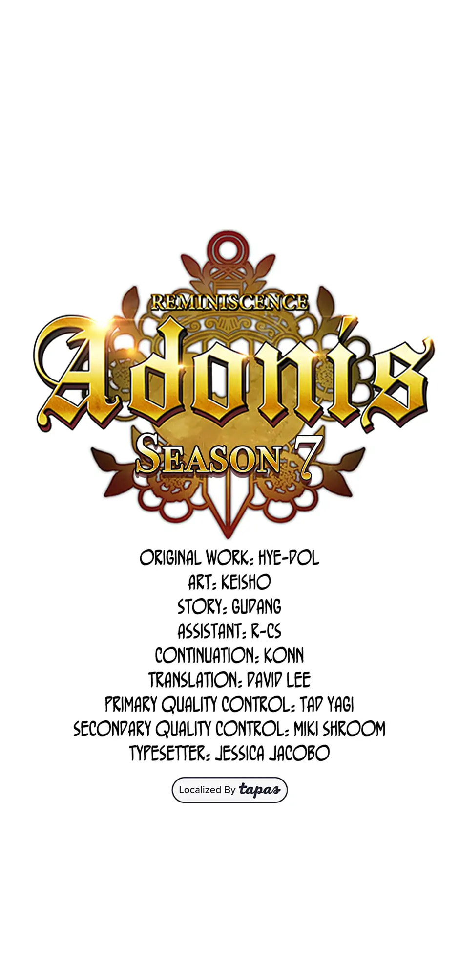 Read Adonis chapter 274 image 0 on Lezhin