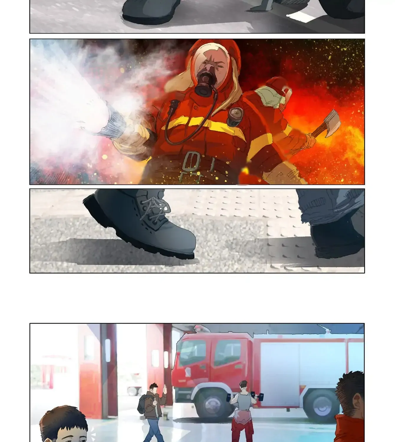 Read Against The Flames chapter 1 image 10 on Lezhin