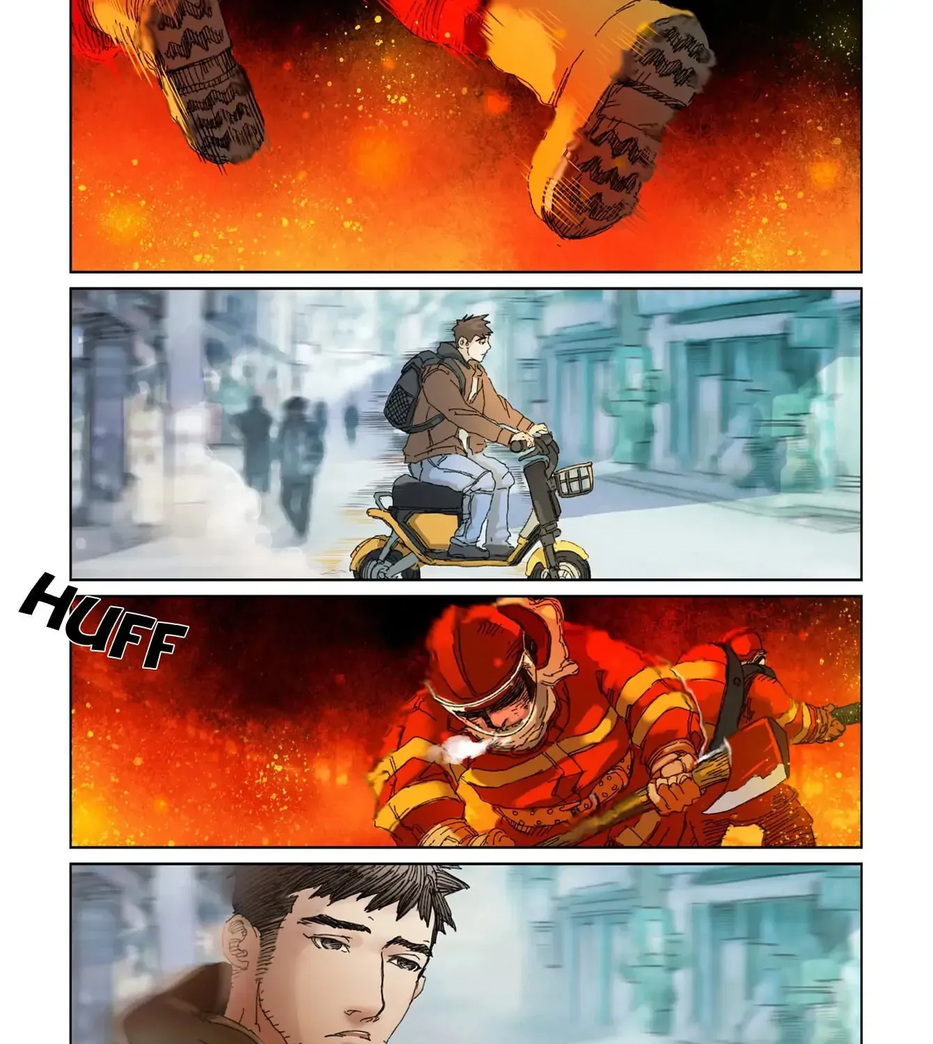 Read Against The Flames chapter 1 image 6 on Lezhin