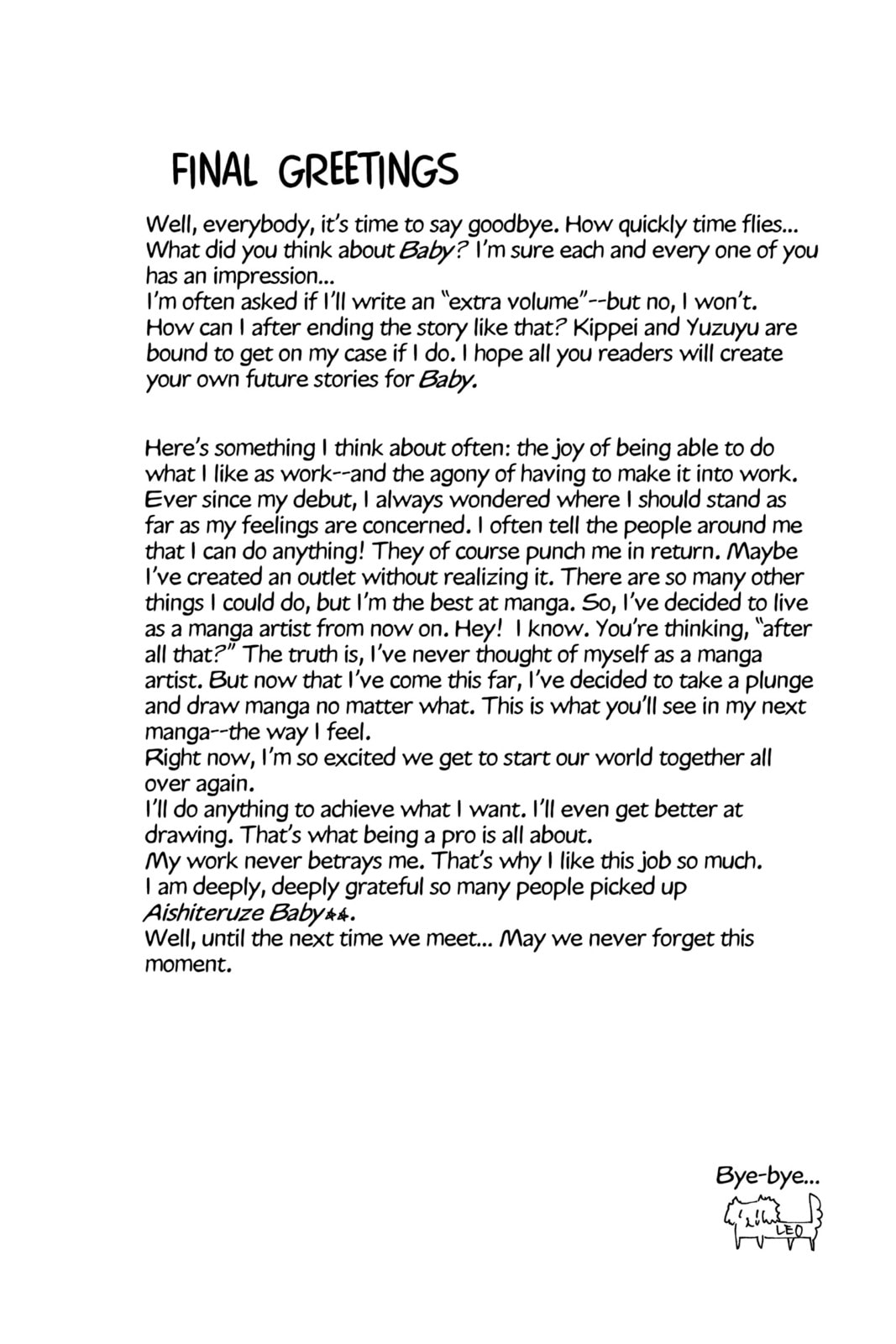 Read Aishiteruze Baby★★ chapter 33.2 image 4 on Lezhin