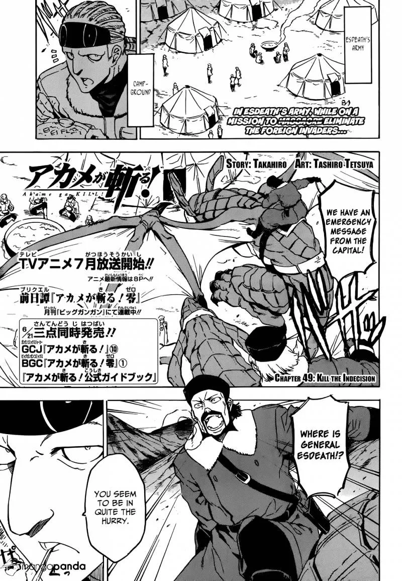 Read Akame ga Kill! chapter 49 image 0 on Lezhin