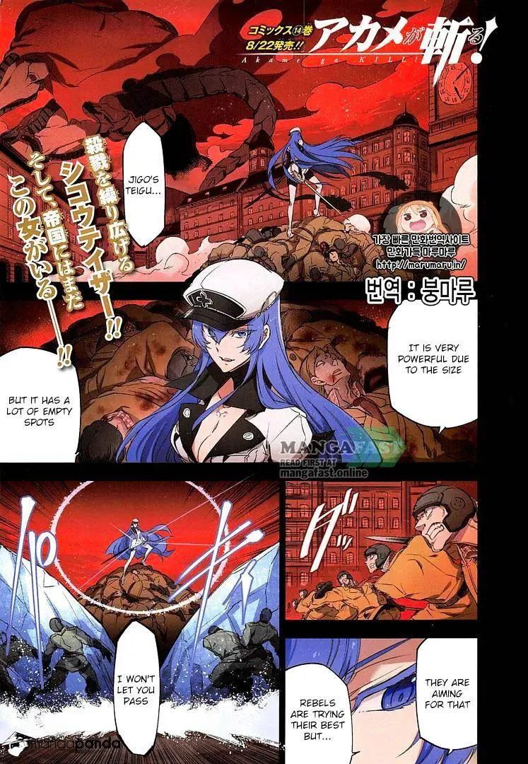 Read Akame ga Kill! chapter 73 image 1 on Lezhin