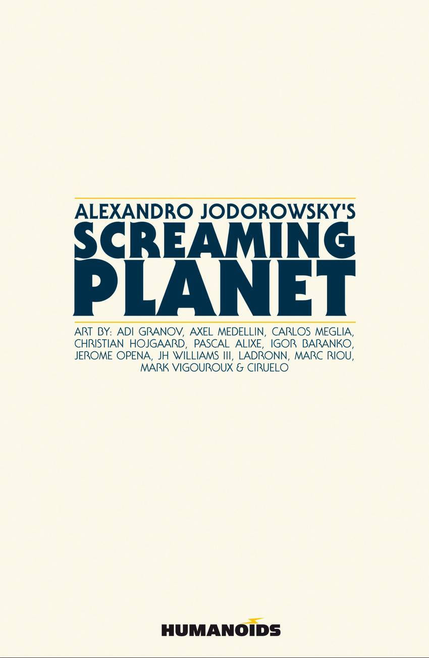 Alexandro Jodorowsky's Screaming Planet Chapter 1 page 2 - 