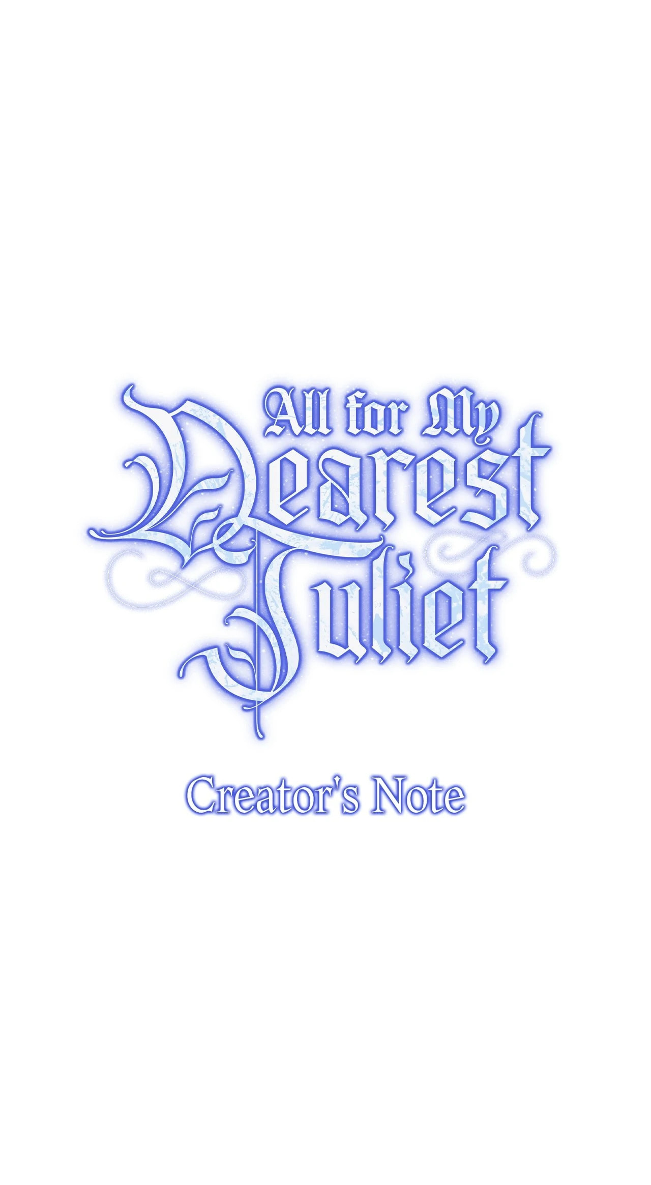 All for My Dearest Juliet Chapter 48.1 page 1 - 