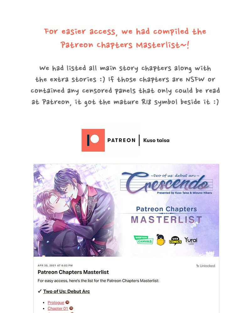 Read Anata e no Crescendo chapter 55.1 image 19 on Lezhin