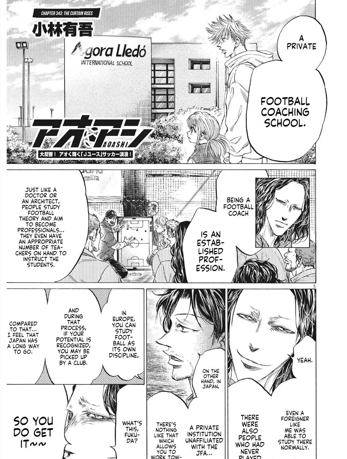 Read Ao Ashi chapter 343 image 8 on Lezhin