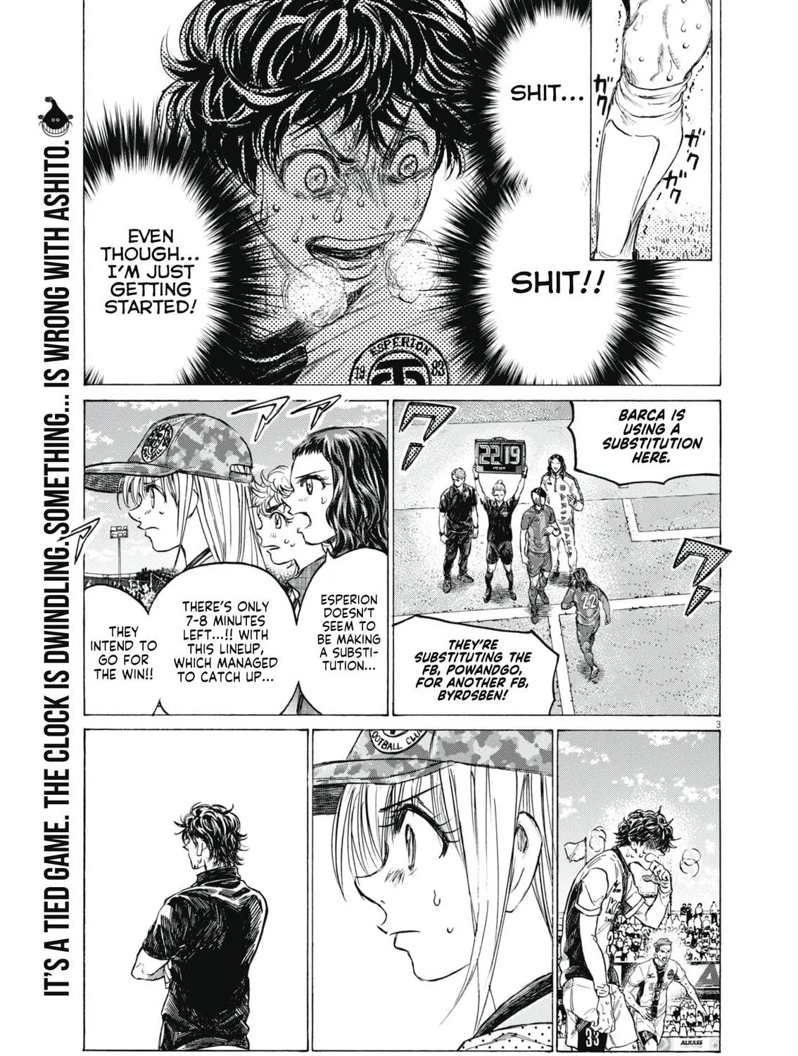Read Ao Ashi chapter 400 image 3 on Lezhin