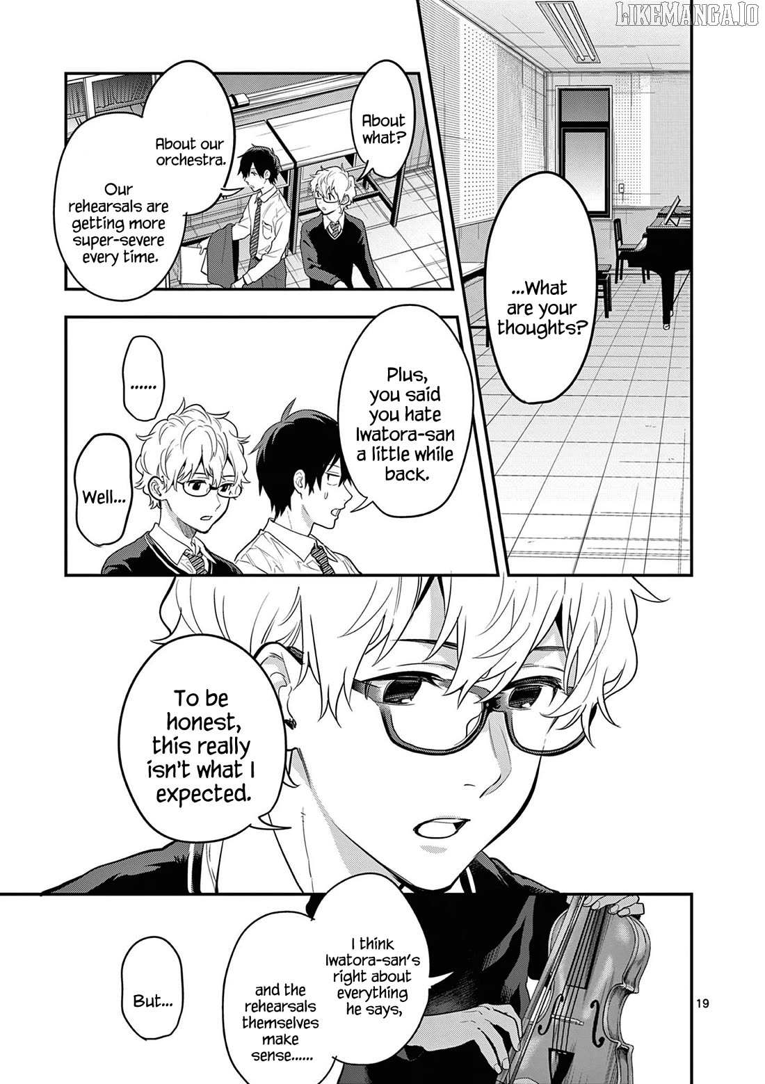 Read Ao no Orchestra chapter 67 image 19 on Lezhin