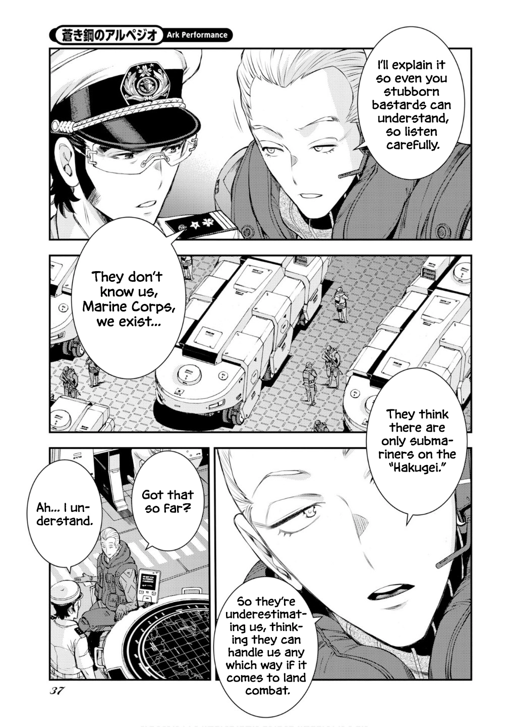 Aoki Hagane no Arpeggio Chapter 174 page 14 - 