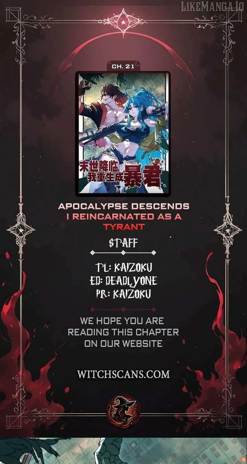 Read Apocalypse Descends, I Reincarnated As A Tyrant chapter 21 image 1 on Lezhin