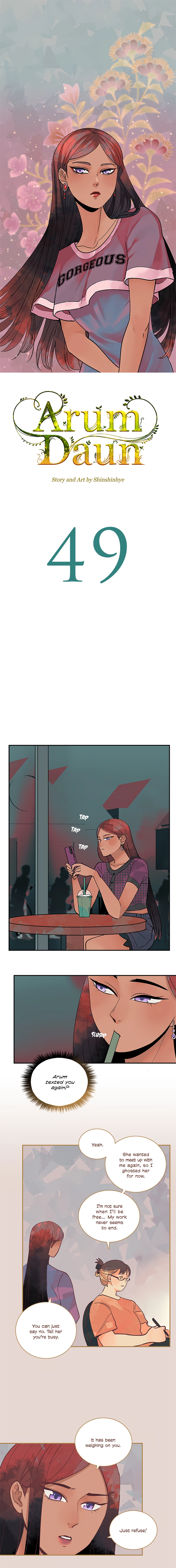 Read Arum Daun chapter 49 image 1 on Lezhin