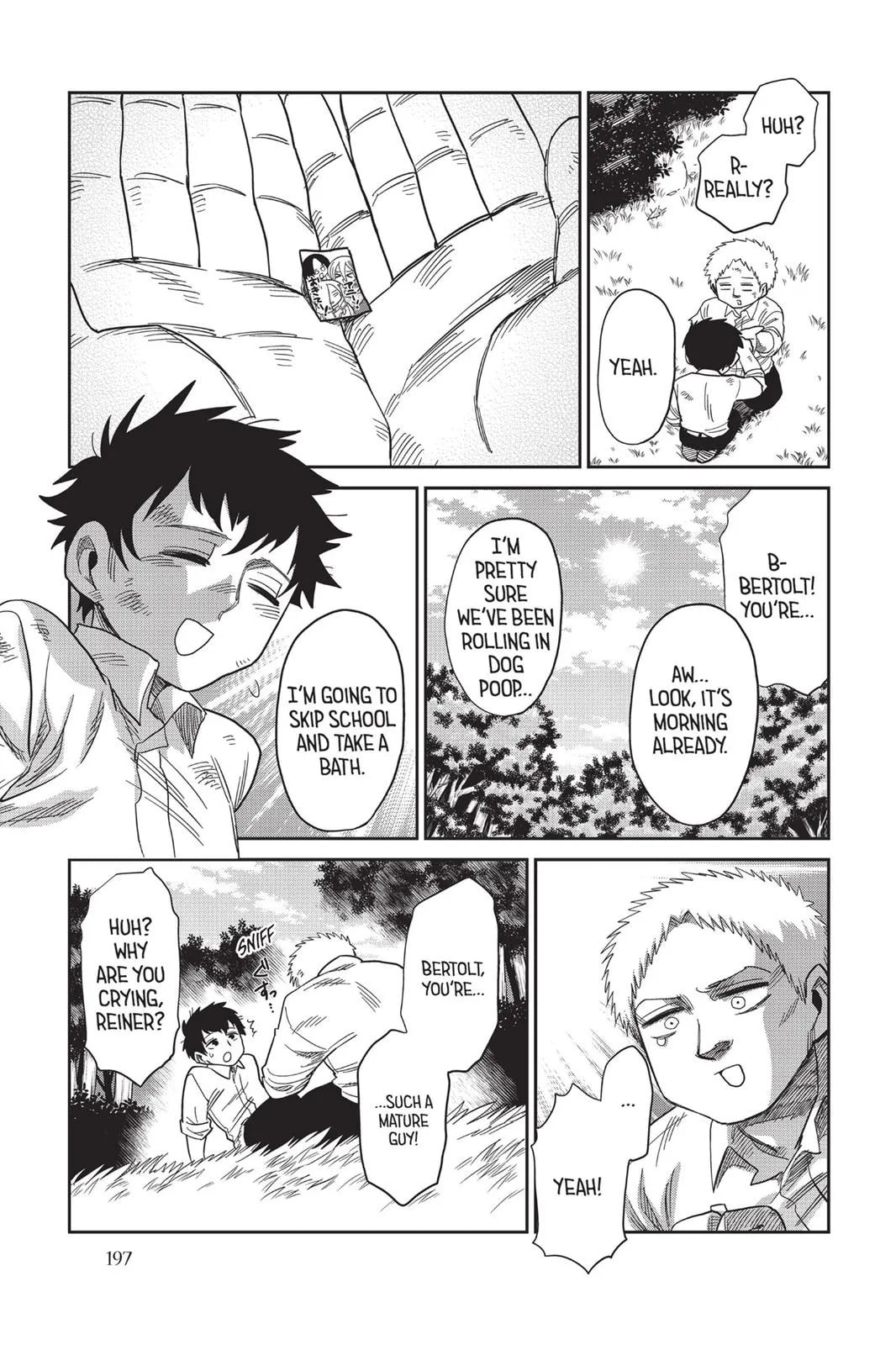 Read Attack on Titan: Junior High chapter 0 image 197 on Lezhin