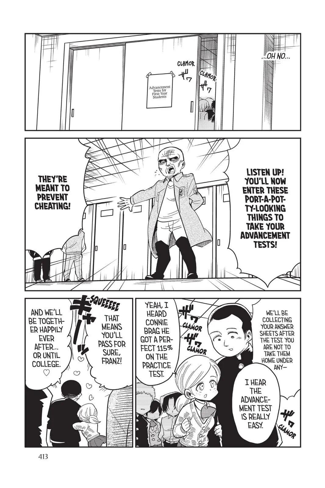 Read Attack on Titan: Junior High chapter 0 image 413 on Lezhin