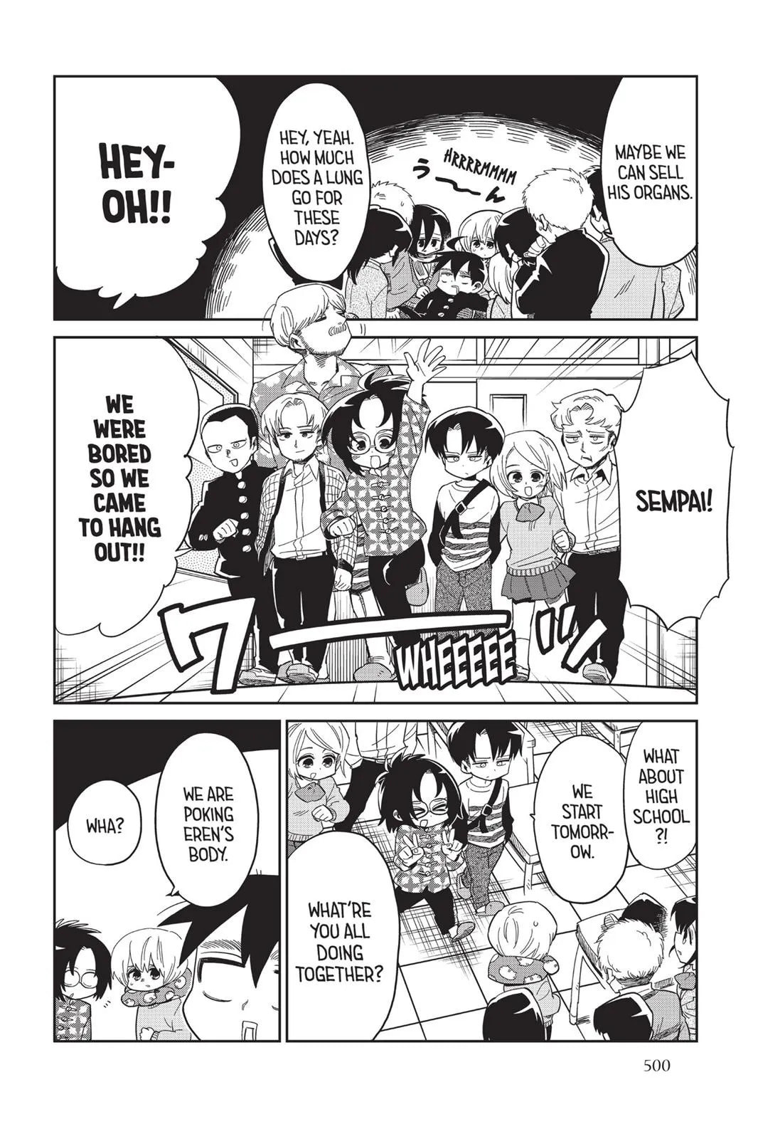 Read Attack on Titan: Junior High chapter 0 image 500 on Lezhin