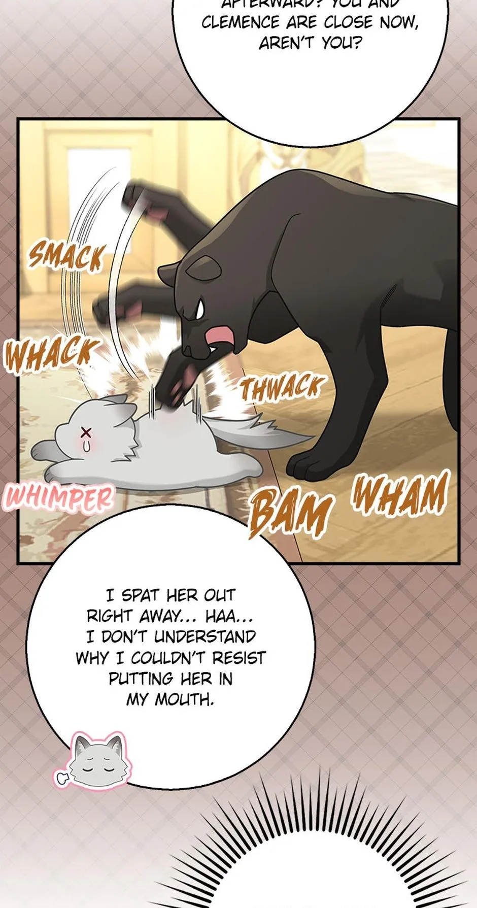 Baby Snow Leopard of the Black Leopard Family Chapter 64.5 page 8 - 