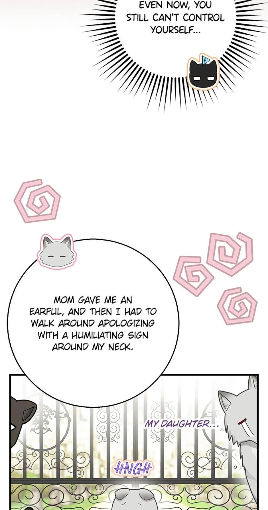 Baby Snow Leopard of the Black Leopard Family Chapter 64.5 page 9 - 