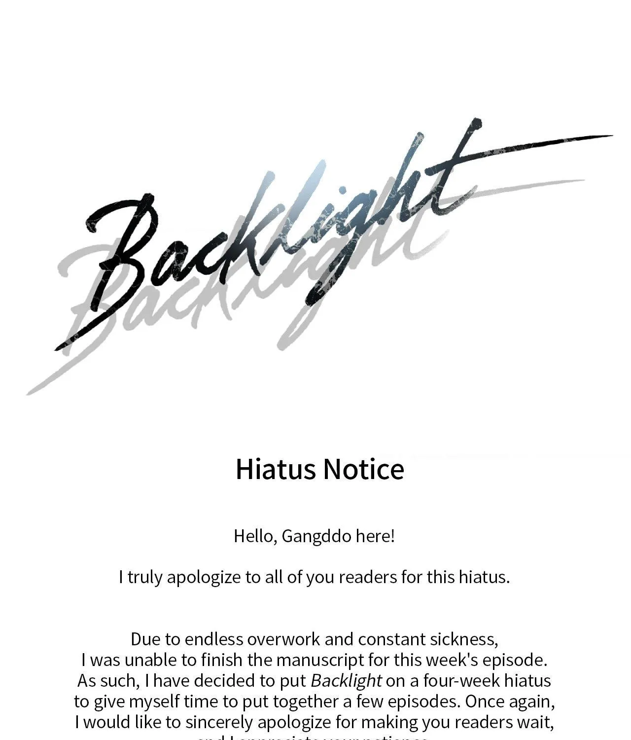 Read Backlight chapter 7.1 image 0 on Lezhin