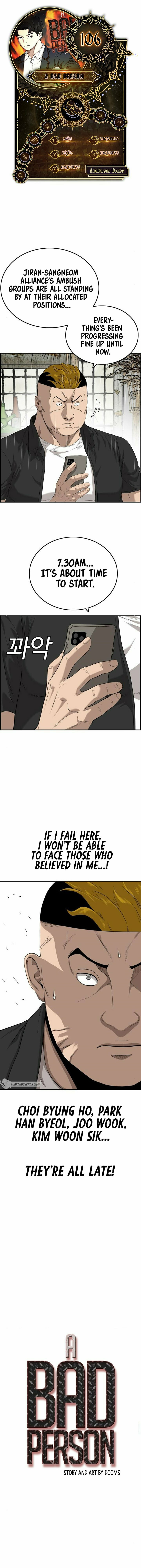 Read Bad Guy chapter 106 image 0 on Lezhin