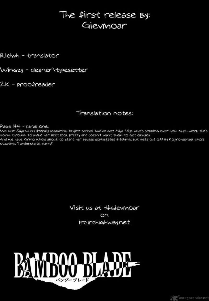 Bamboo Blade Chapter 27 page 21 - 
