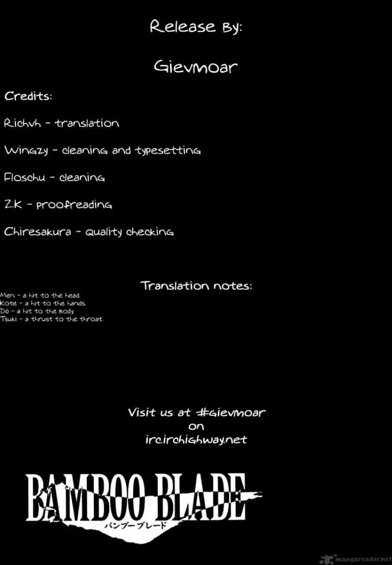 Bamboo Blade Chapter 29 page 22 - 