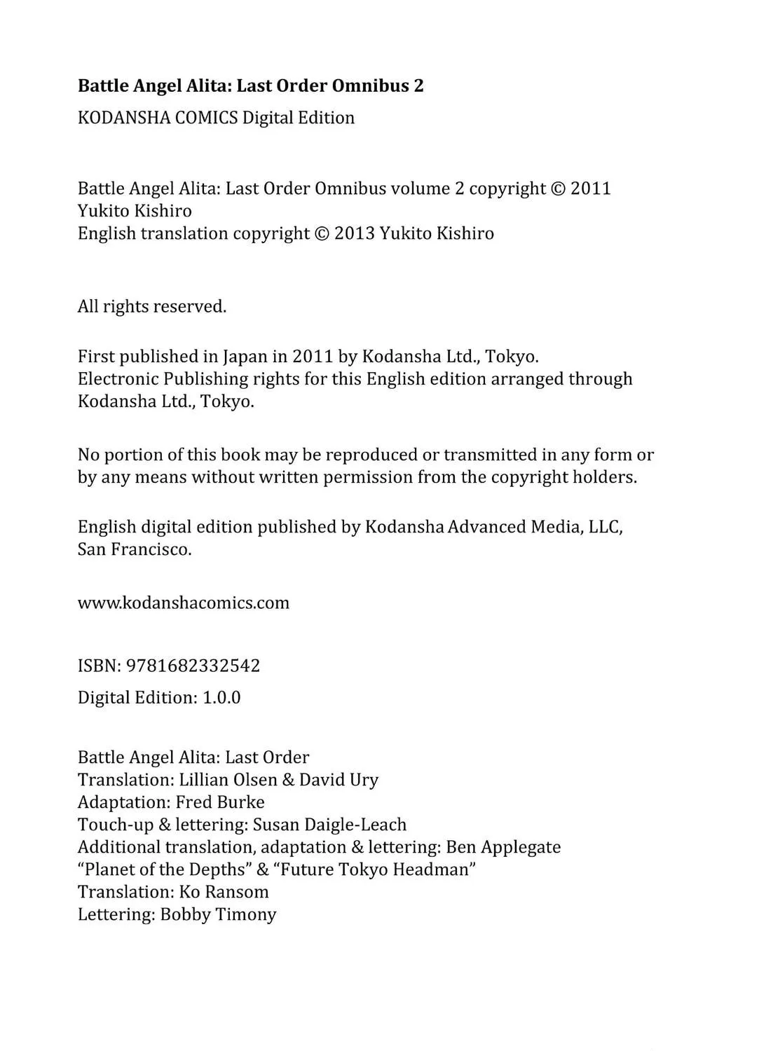 Battle Angel Alita: Last Order Chapter 37.5 page 149 - 