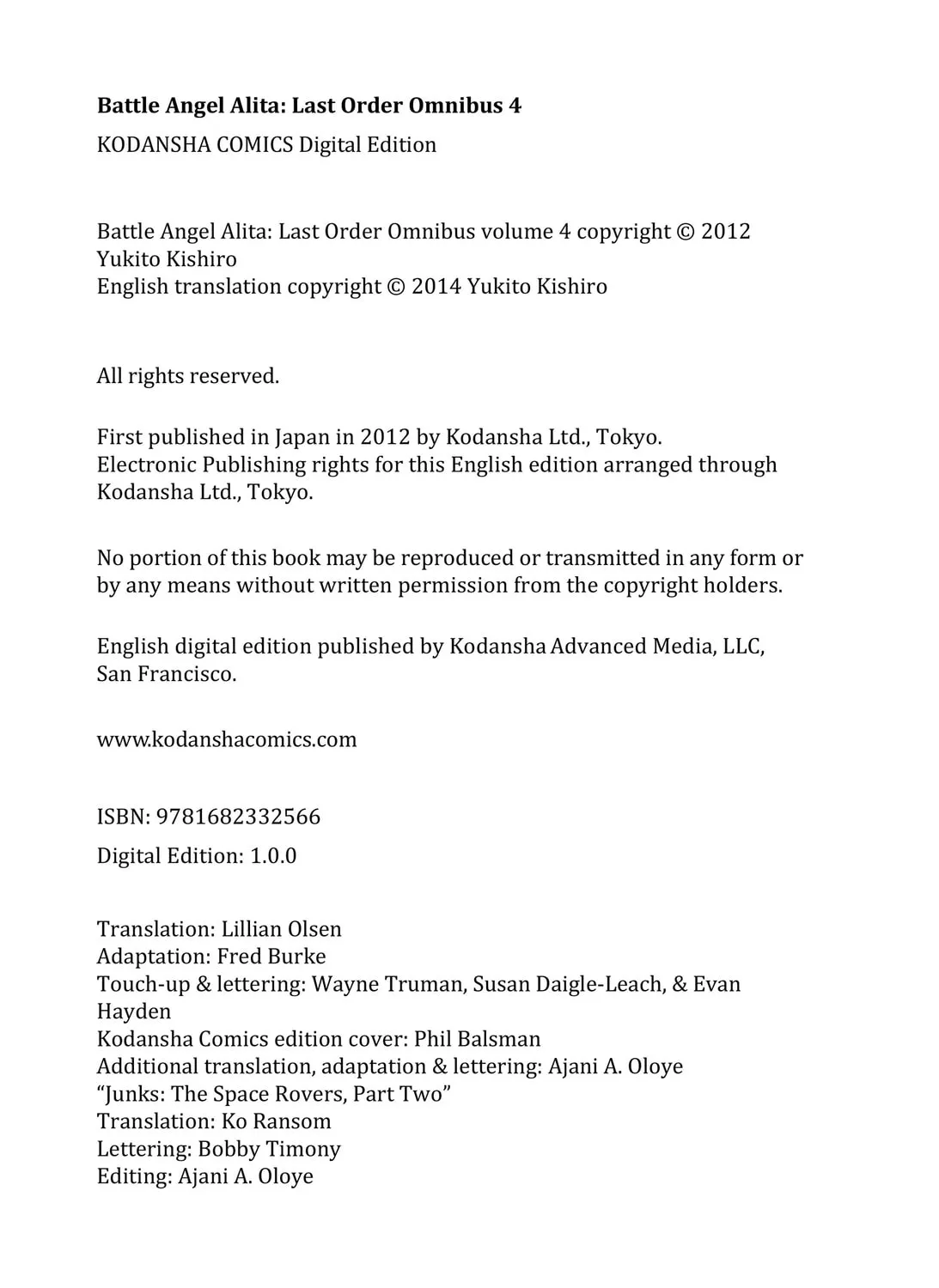 Battle Angel Alita: Last Order Chapter 74.5 page 67 - 
