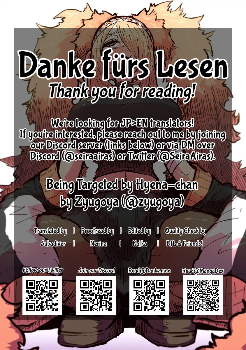 Being Targeted by Hyena-chan (Colored) Chapter 20 page 3 - 