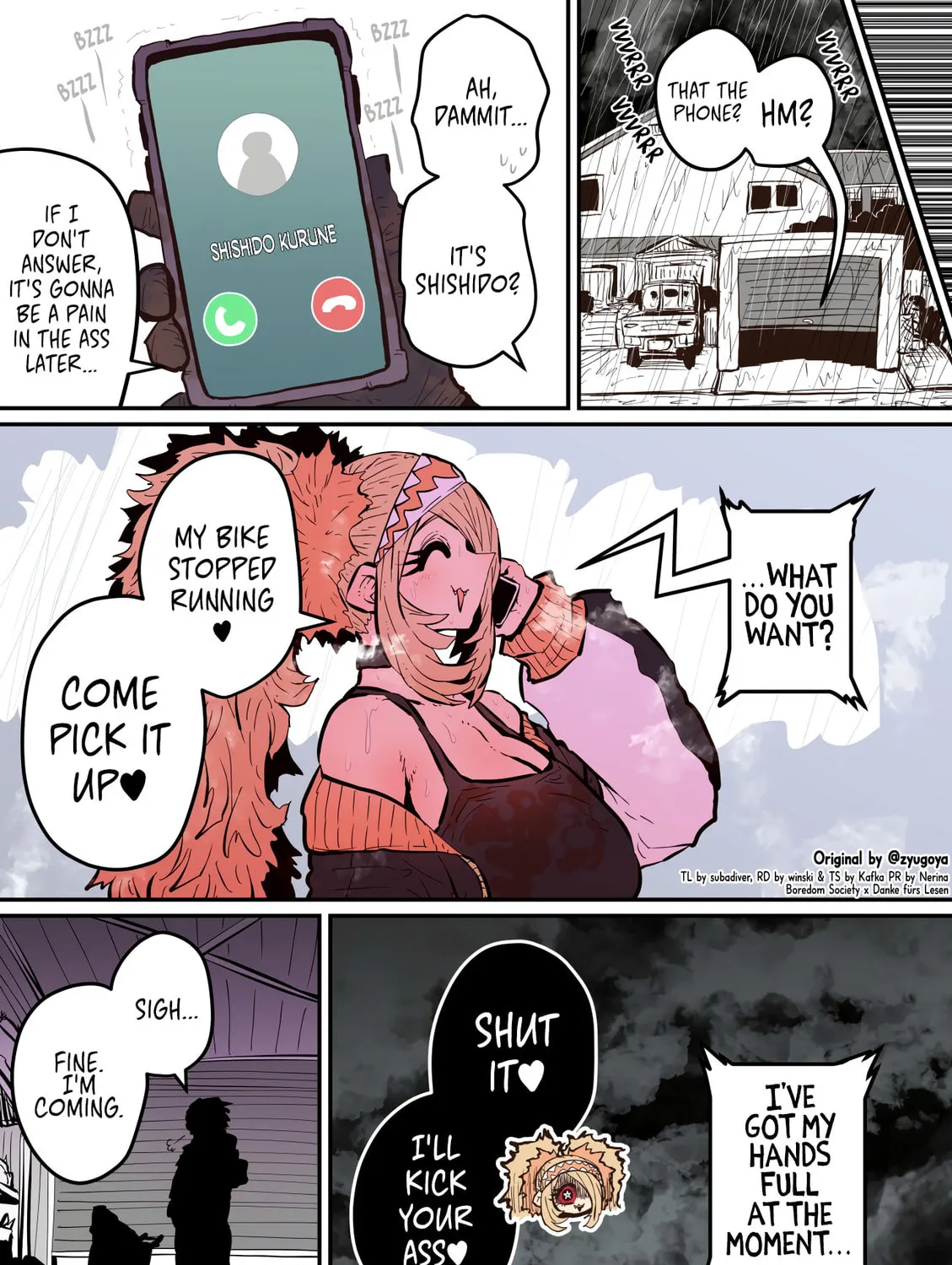 Being Targeted by Hyena-chan (Colored) Chapter 28 page 3 - 