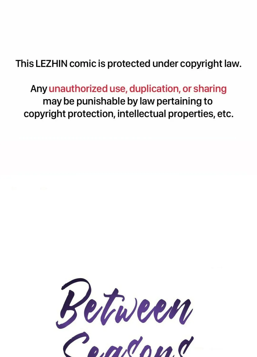Read Between Seasons chapter 30 image 0 on Lezhin