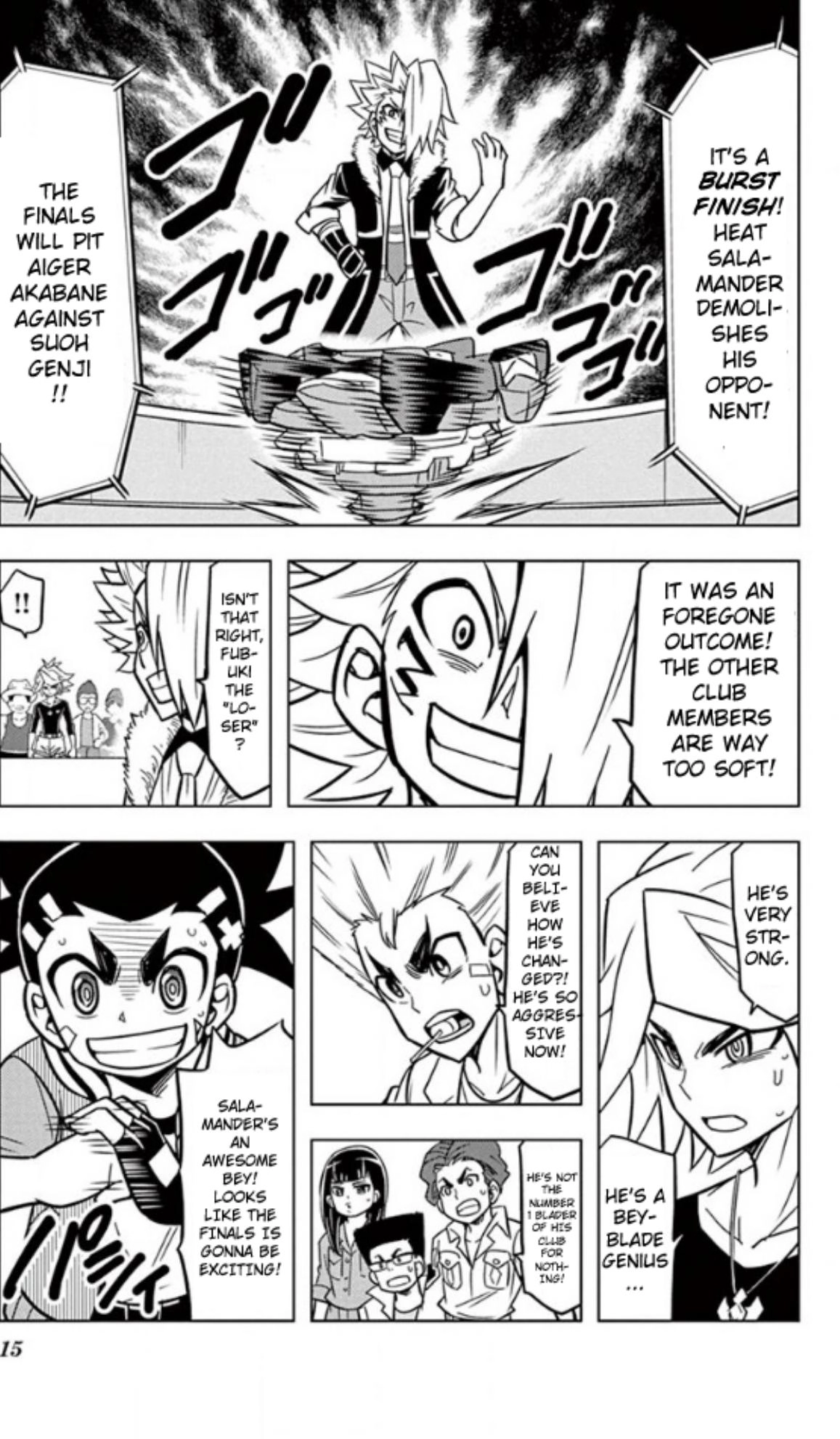 Read Beyblade Burst chapter 49 image 8 on Lezhin