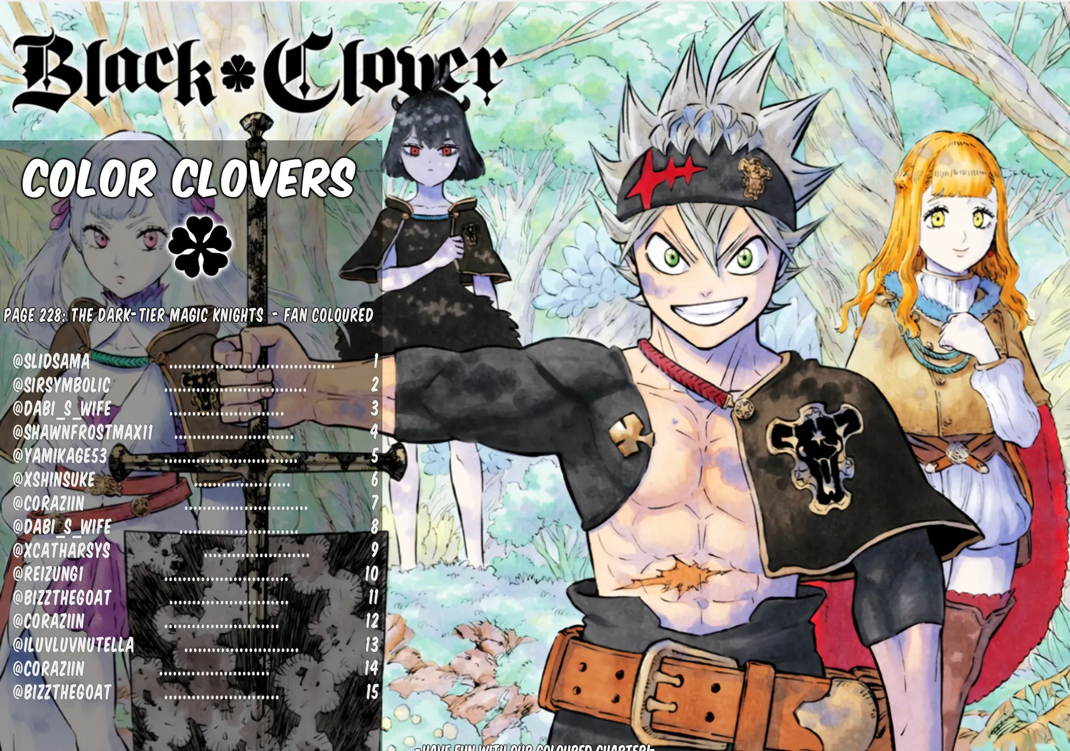 Read Black Clover (Fan Colored) (Colored) chapter 228 image 0 on Lezhin