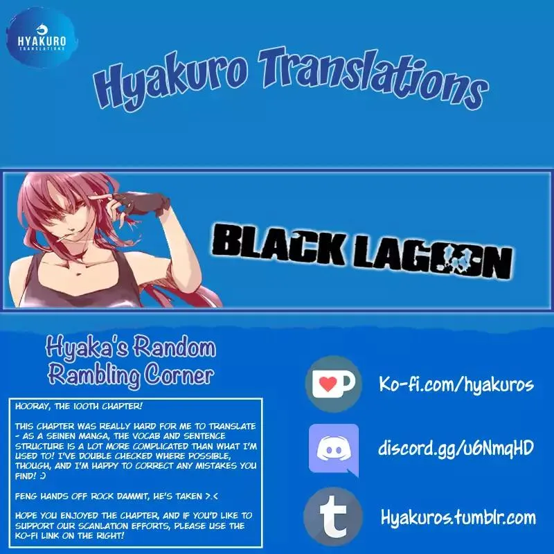Read Black Lagoon chapter 100 image 25 on Lezhin