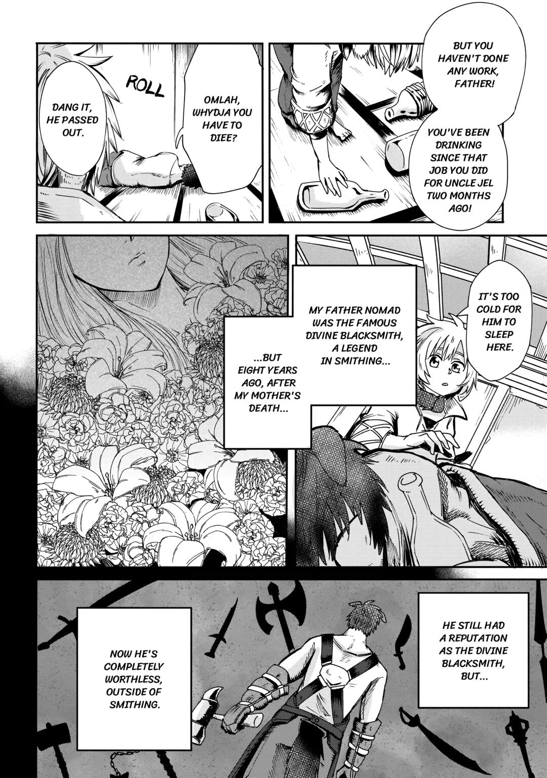 Read Blacksmith Apprentice at Level 596 chapter 1 image 5 on Lezhin