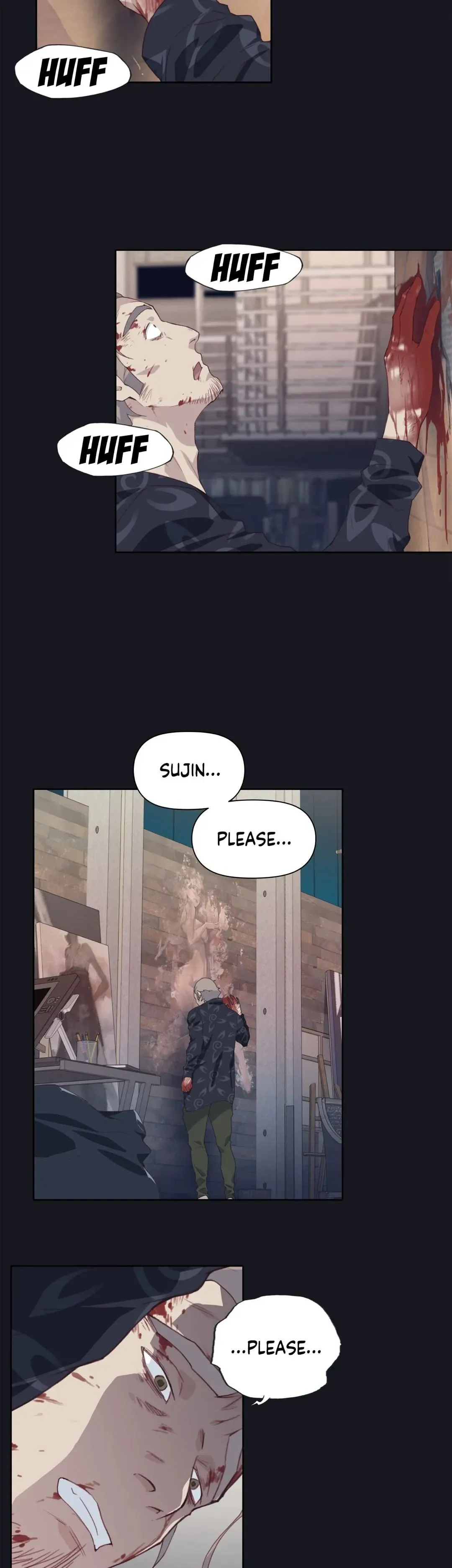 Read Blood on the wall chapter 17 image 8 on Lezhin