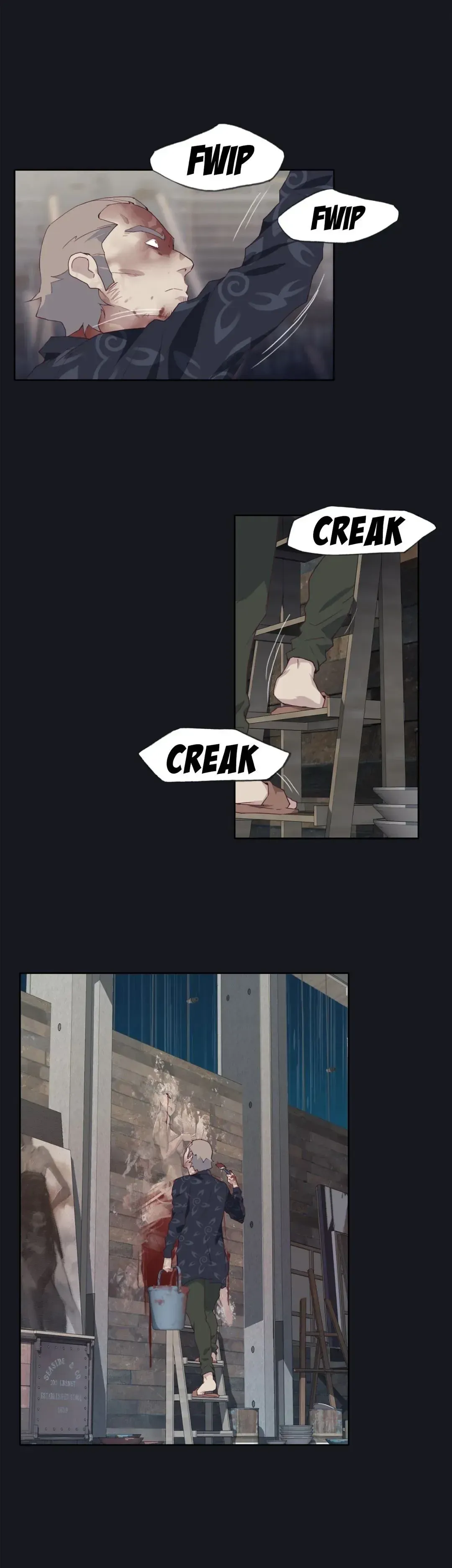 Read Blood on the wall chapter 19 image 16 on Lezhin