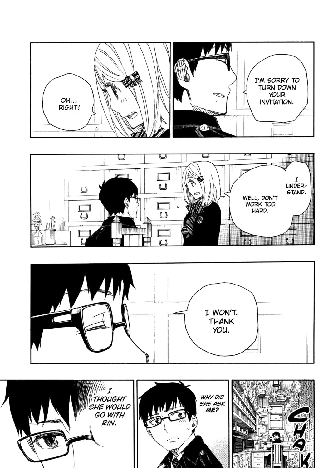Read Blue Exorcist chapter 46 image 32 on Lezhin