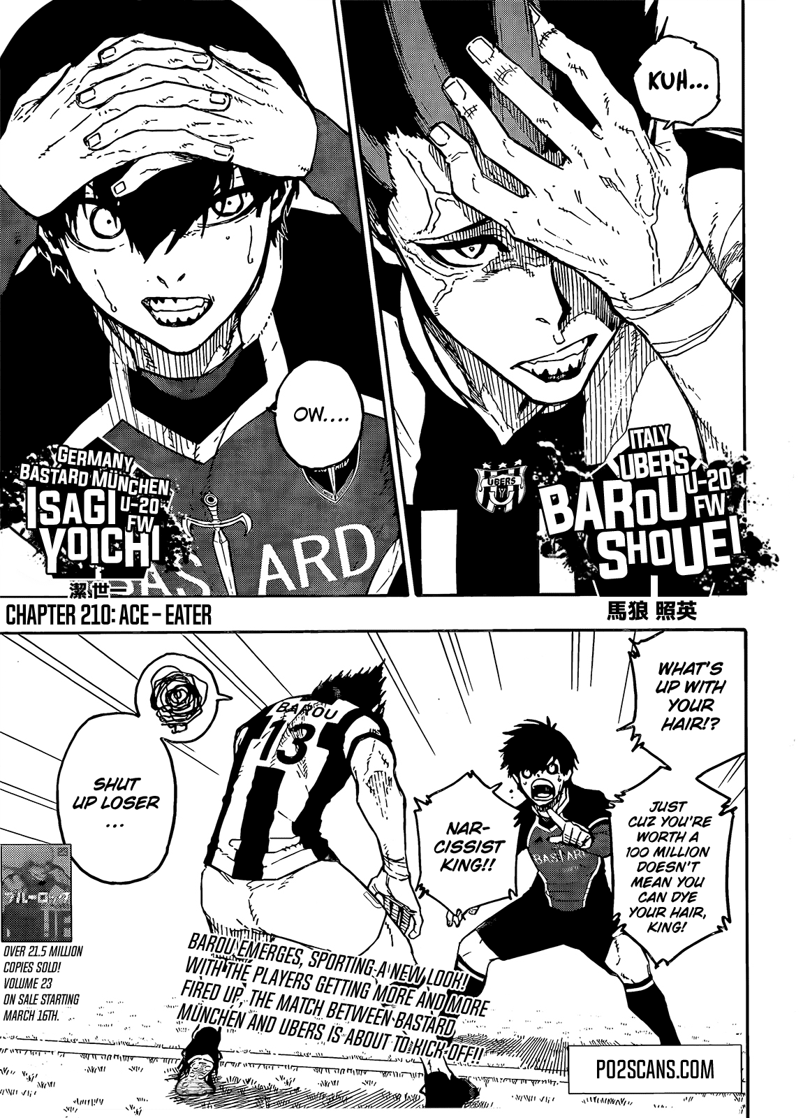 Read Blue Lock chapter 210.1 image 1 on Lezhin
