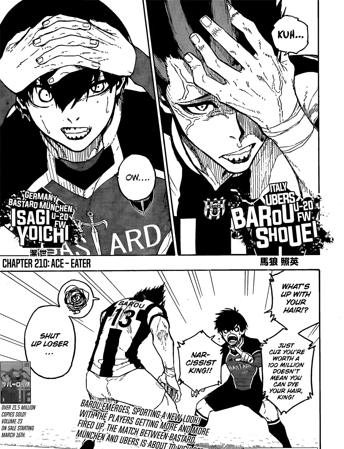 Read Blue Lock chapter 210.2 image 1 on Lezhin
