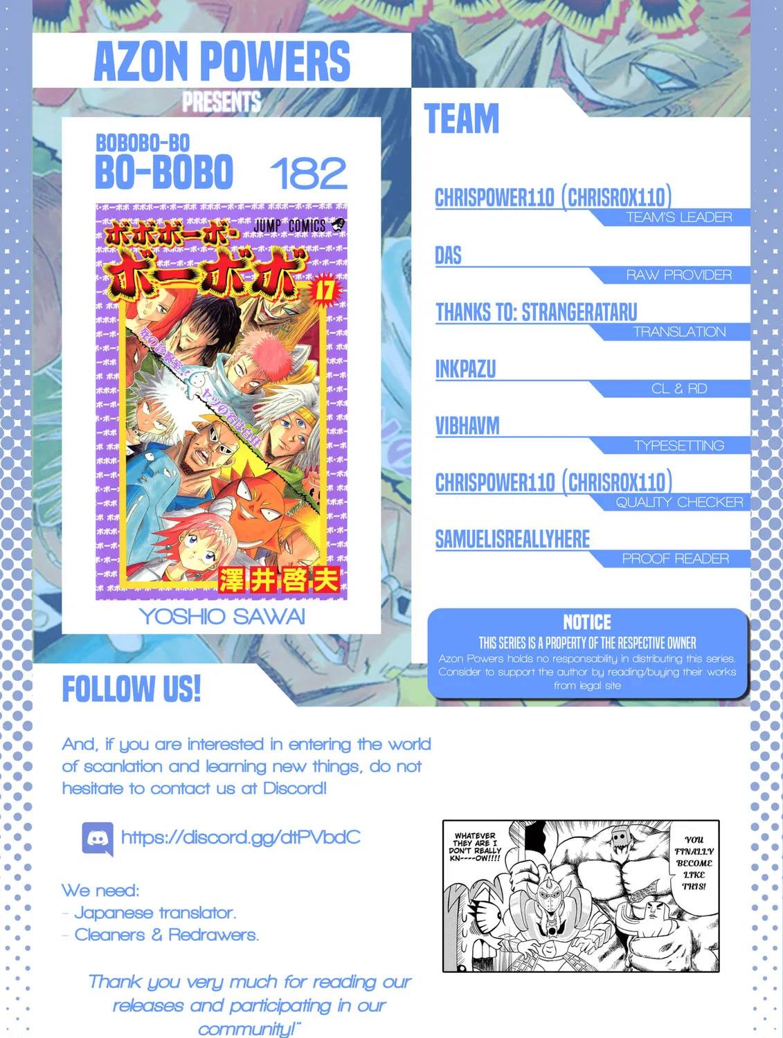Read Bobobo-bo Bo-bobo chapter 182 image 0 on Lezhin