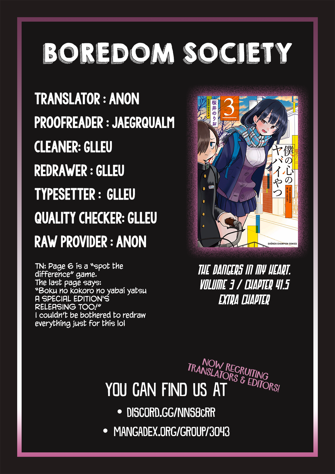 Boku no Kokoro no Yabai yatsu Chapter 380 page 10 - 