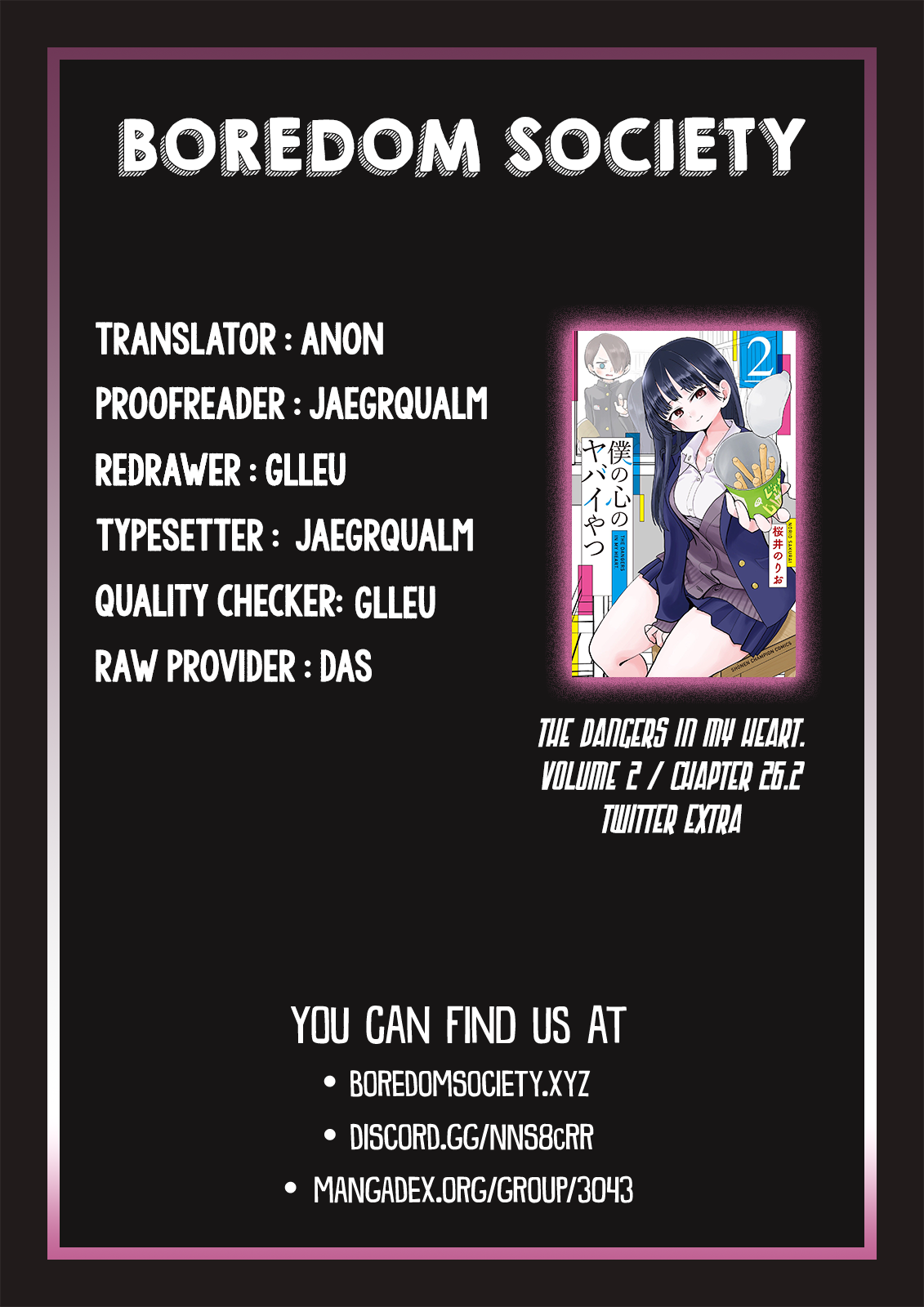 Boku no Kokoro no Yabai yatsu Chapter 432 page 5 - 